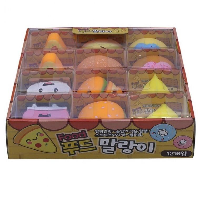 푸드말랑이1박스12개 자광 푸드모양 감정해소장난감