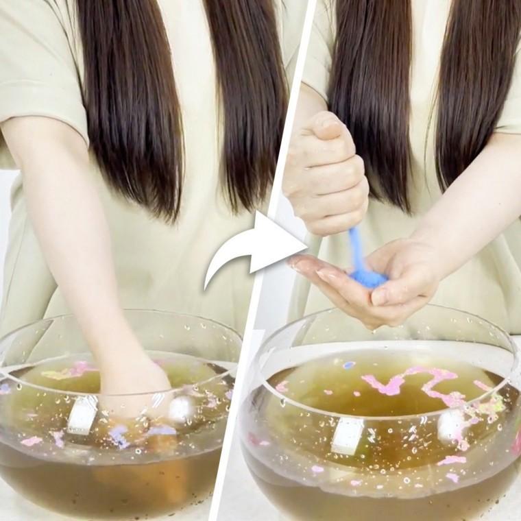 JL매직 매직샌드 물에 젖지 않는 모래 촉감놀이 과학실험 장난감(3가지 색상 1세트) (흰색 갈색)포함