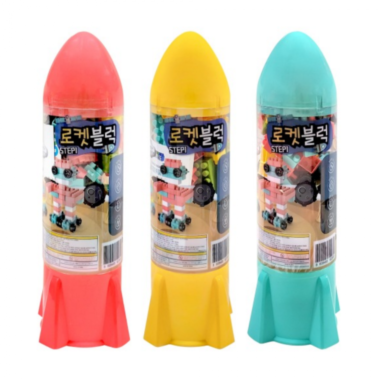 에브리굿 로켓블럭 조립완구 단체선물 만들기 장난감교구 쌓기놀이 감각발달 창의력 상상력 유아 실내놀이