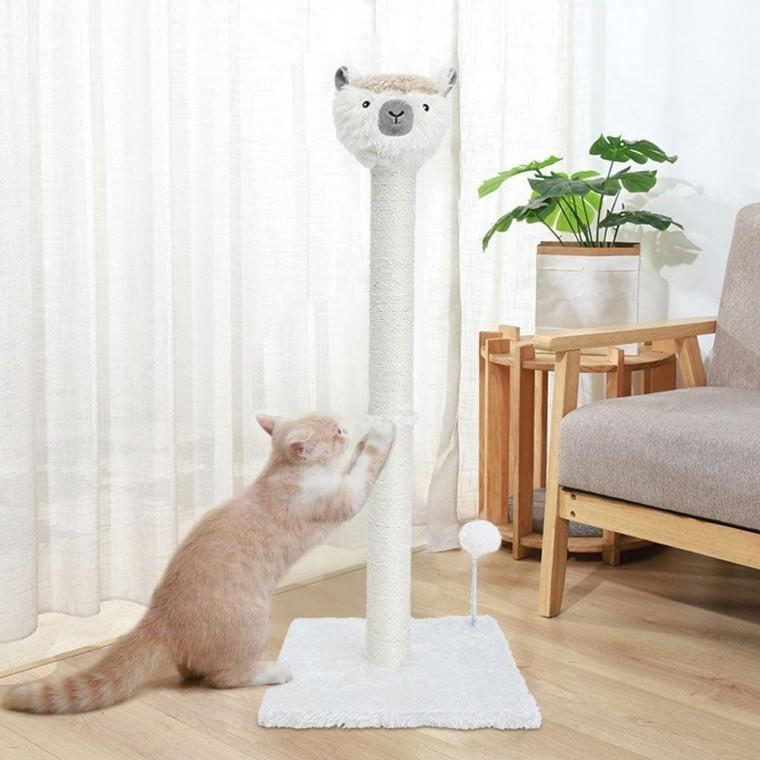 알파카 멍냥이랑 수직 고양이 스크래쳐 스크래 삼줄 쳐 로프 선인장 장난감