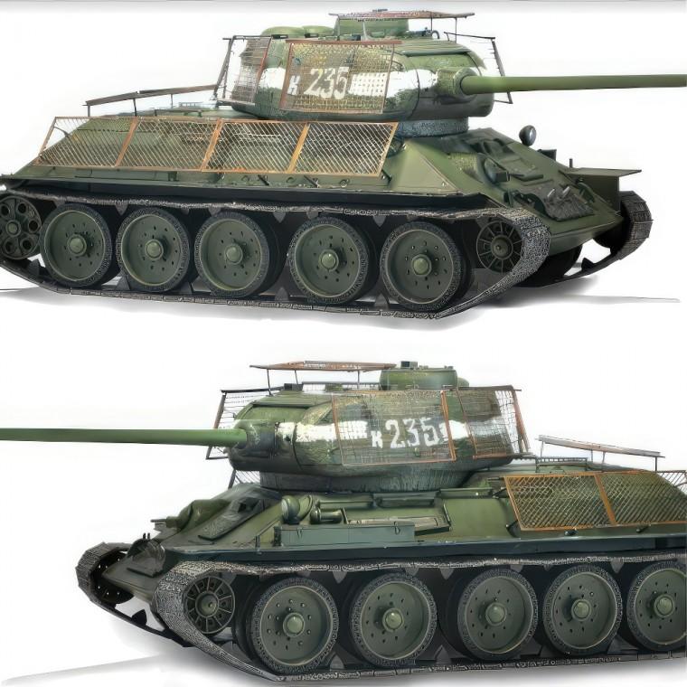 프라모델 밀리터리 독일 베를린1945 T34 85 탱크전차 장갑차 장난감 전쟁