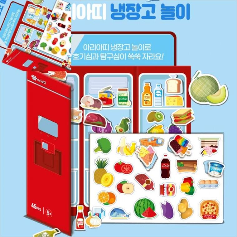 냉장고 놀이 자석블록 자석장난감 자석교구 붙이는자석보드