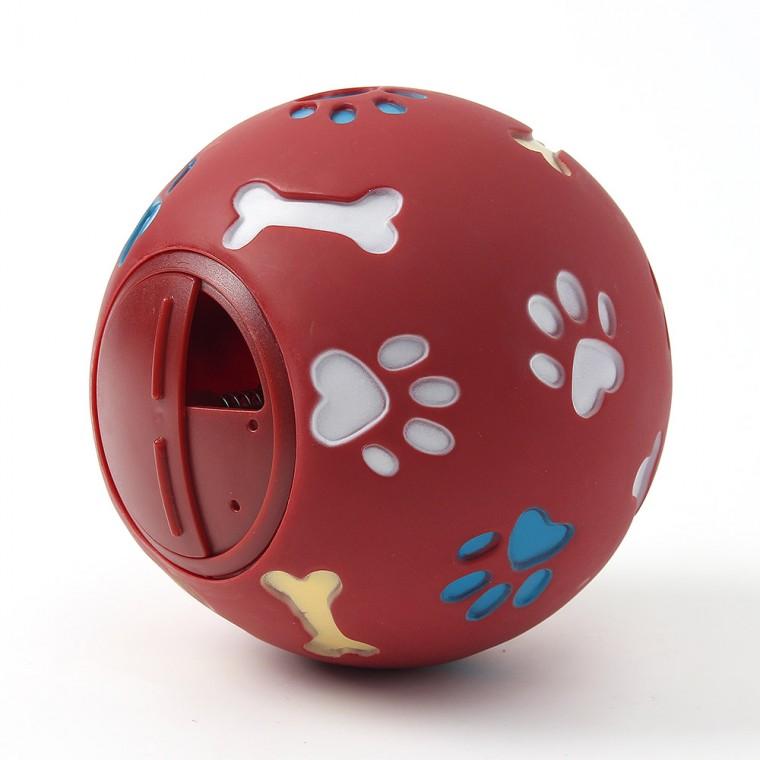 쥬쥬 강아지 간식 장난감공(14cm) (레드)