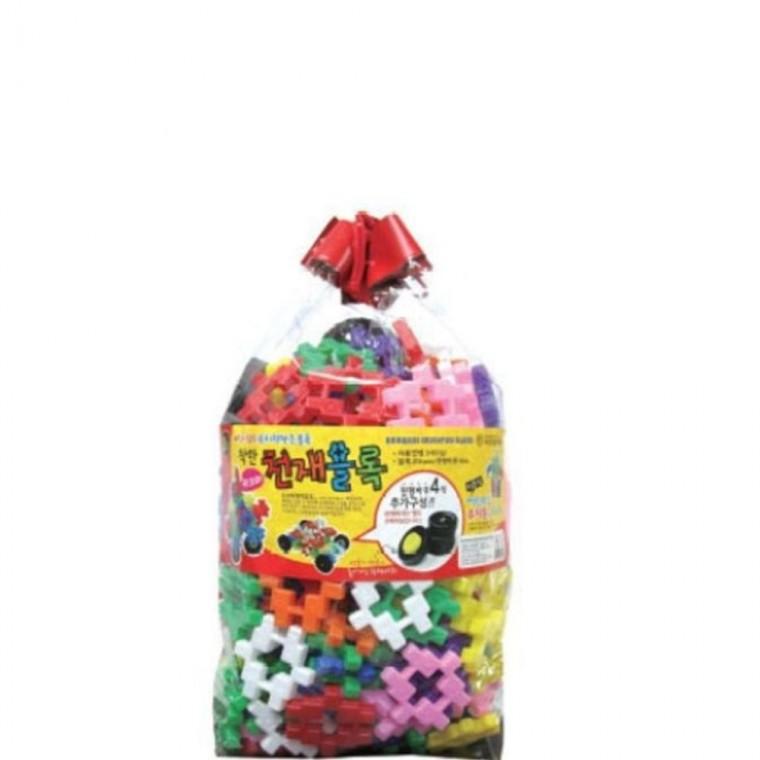 어린이 블럭 조립 블록 장난감 184pcs 바퀴4개 어린이집 놀이