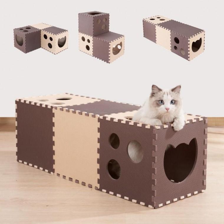 터널 고양이 하우스 조립식 14pcs 반려동물 장난감 집 하우스 캣