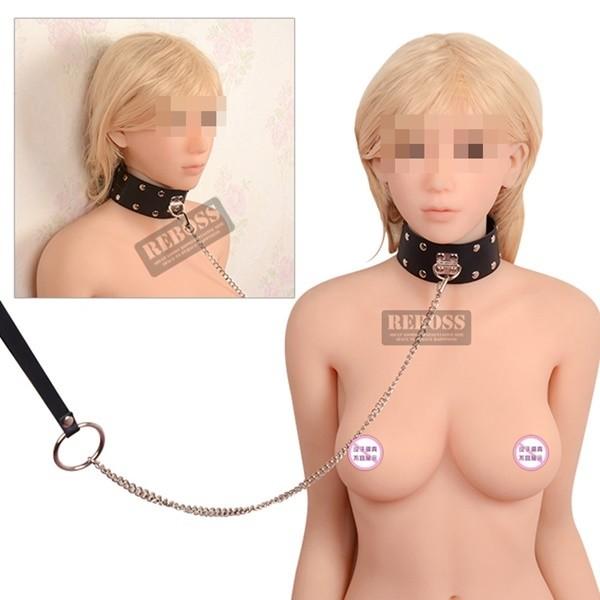 BDSM 페티시 블랙 체인 목줄 성인용품 sm용품 본디지 파티용 페티쉬 커플용품 부부장난감 목결박