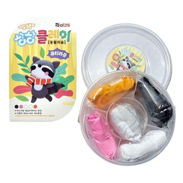 5색 동물의숲 장난감 랜덤 어린이 5P 클레이 만들기