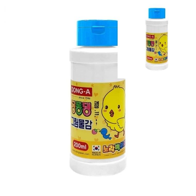 동아 단색물감 딩동댕물감 하늘 200ml 박스 24개입 아동미술재료 미술놀이 유아미술재료 미술준비물