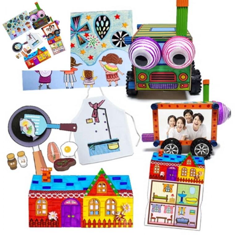 무료 만들기대장 6월 4종만들기꾸러미세트 C형 유아미술재료 미술놀이키트 초등만들기키트 미술키트