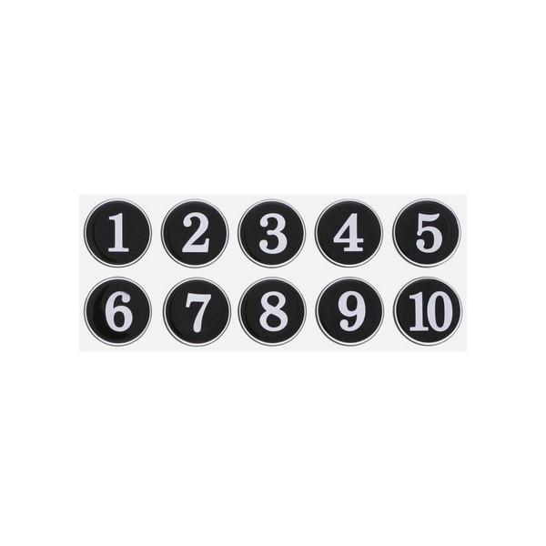 아트사인 번호판35 에폭시 검정 1130 지름35 10개입