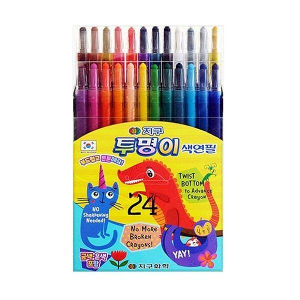 유아미술도구 색연필 미술도구 놀이 24색 색칠놀이 공부 미술 어린이 도구 색칠공부 색칠