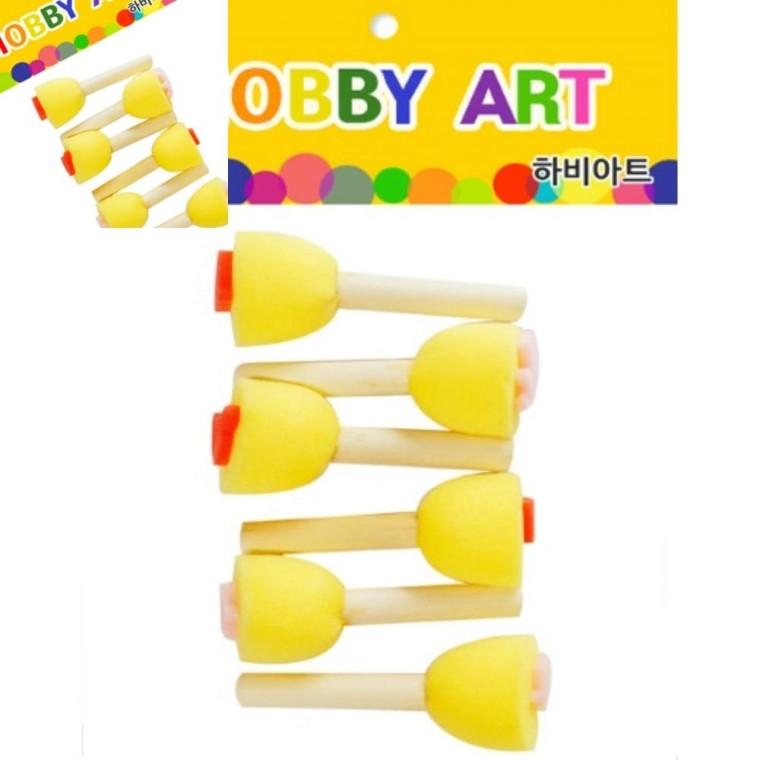 유아미술놀이 스펀지도장 동물곤충모양 도안활용 창작놀이 유아미술도구 어린이미술재료 모양도장찍기 어린