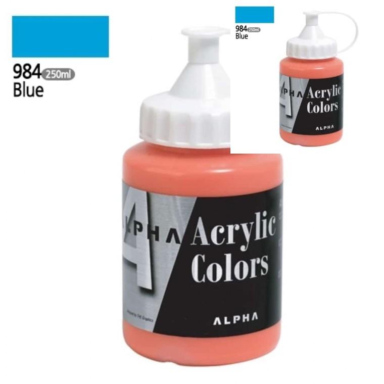 실버 아크릴물감 250mL 984 블루 그림그리기 미술물감 미술도구 미술용품