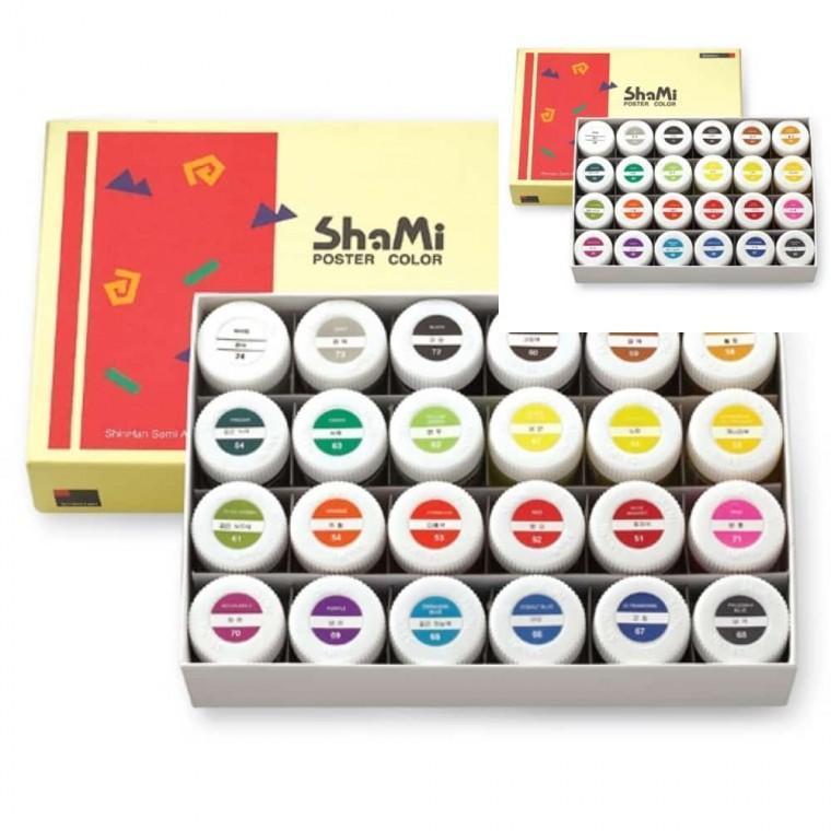 포스터칼라 24색 20ml 그림그리기 미술용품 미술용물감 미술물감