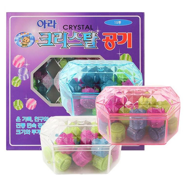 크리스탈 어린이 공기 15개입 1박스 공기놀이 장난감