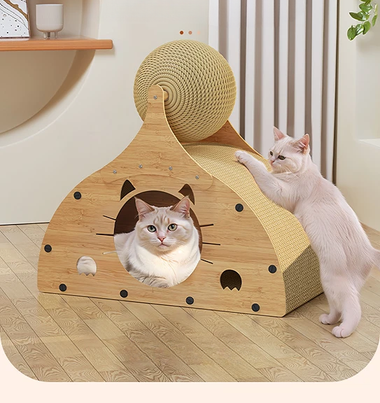 고양이 숨숨집 사이잘삼 스크래쳐 볼 하우스 캣타워 장난감