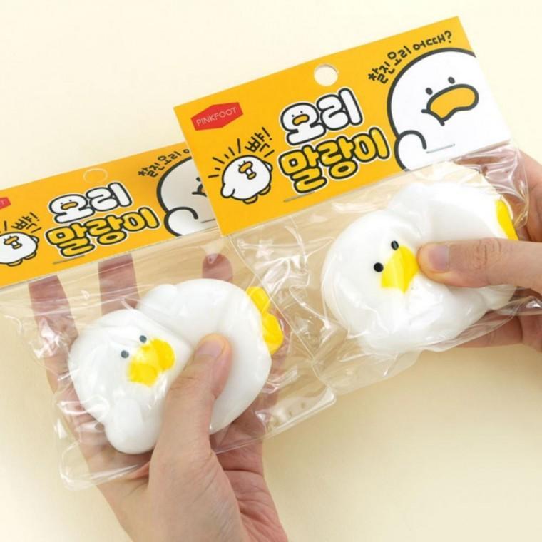 오리 말랑이 스퀴시 스트레스볼 장난감 주물럭 12EA