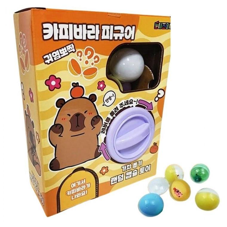 캡슐 가챠 토이 카피바라 6개입 랜덤 1P 뽑기 장난감