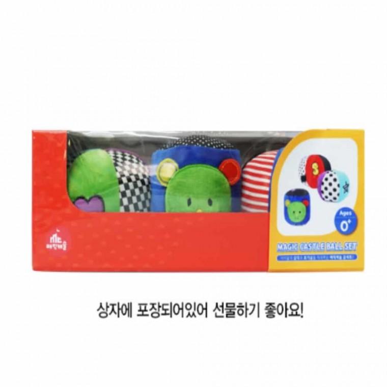 소리나는 유아 공세트 3종 아기공 딸랑이공 소프트공 말랑공 6개월아기장난감 아기딸랑이 봉제공