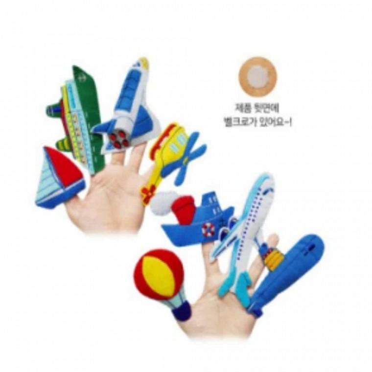 토독손가락 공중해상교통 인형극인형 어린이역할놀이 손인형극 펠트장난감 손인형 아동역할놀이 펠트인형