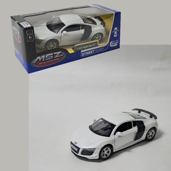 MSZ 1 43 아우디 R8 GT 레이싱 미니카 1개 다이캐스트 외제차 자동차 장난감 피규어 키덜트