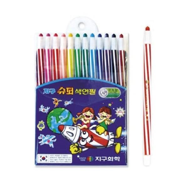지구화학 슈퍼색연필(12색)