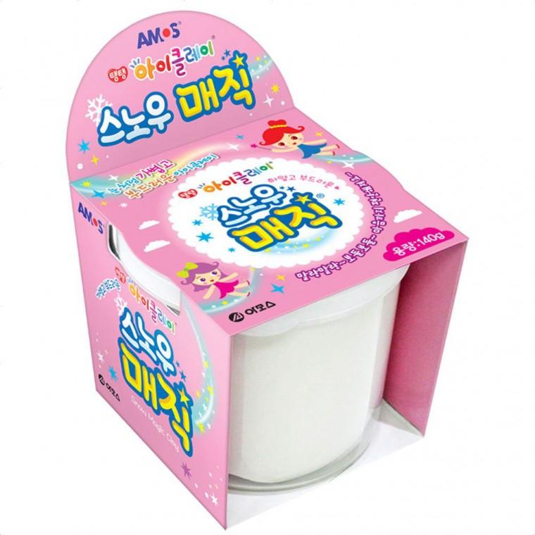 장난감 만들기 스노우 컬러점토 클레이 찰흙 140g 엄마놀이 도우