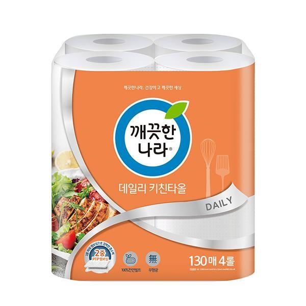 깨끗한나라 키친타올 130매 x 4롤