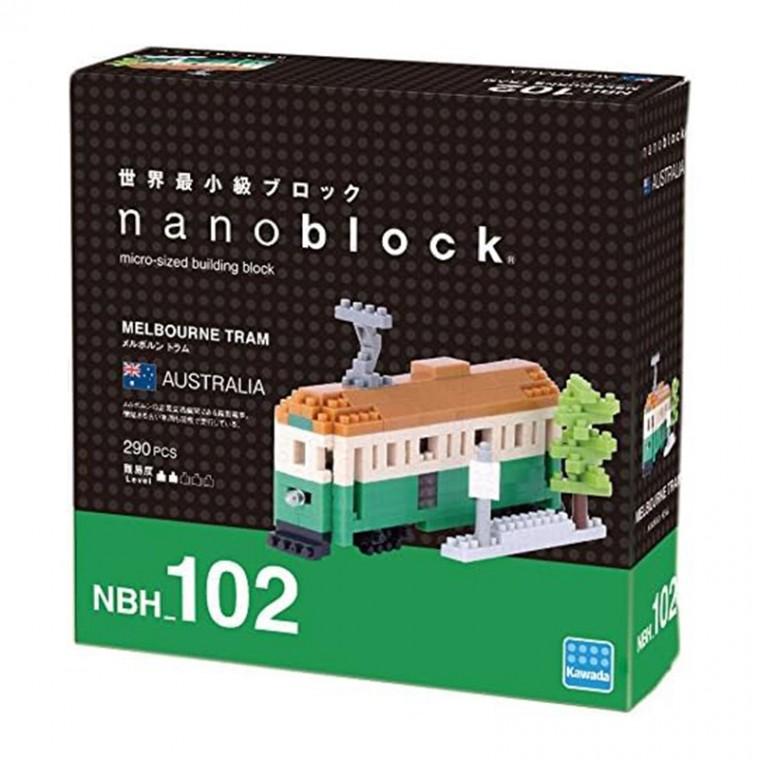 카와다 나노블럭 호주 멜버른 트램 NBM-102 1세트 퍼즐 장난감 조립 선물 만들기