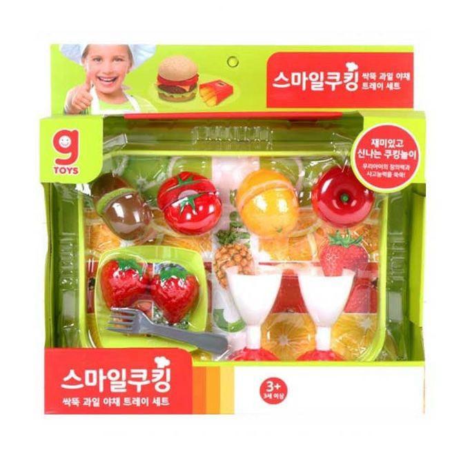 요리놀이 트레이세트 싹뚝 야채 과일 역할놀이 요리만들기장난감