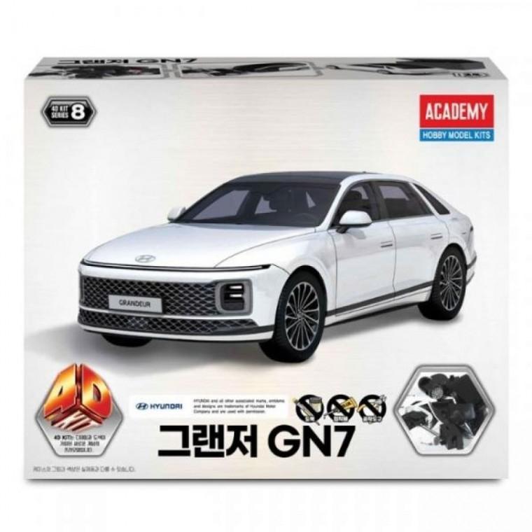 4D 자동차 키트 그랜저 GN7 미니카 조립 장난감 완구