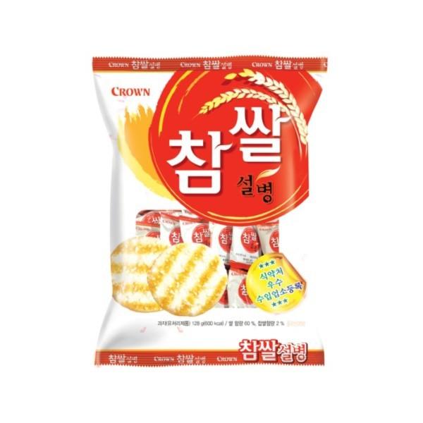 크라운 참쌀설병 128g