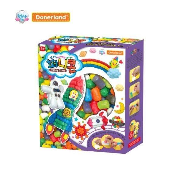 도너랜드 퍼니콘 75g 500알 1세트 물접착 미술놀이 장난감 클레이 플레이콘