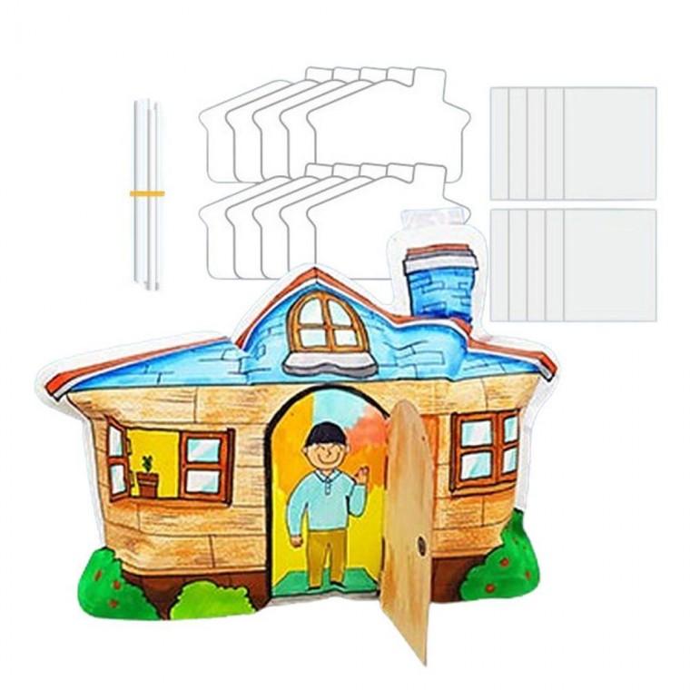 컬러링 빨대 항균 풍선 우리집 만들기 10개 1P DIY 장난감