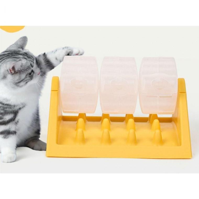 고양이 룰렛 클린 돌리기 간식 장난감 색상랜덤 1P 두뇌