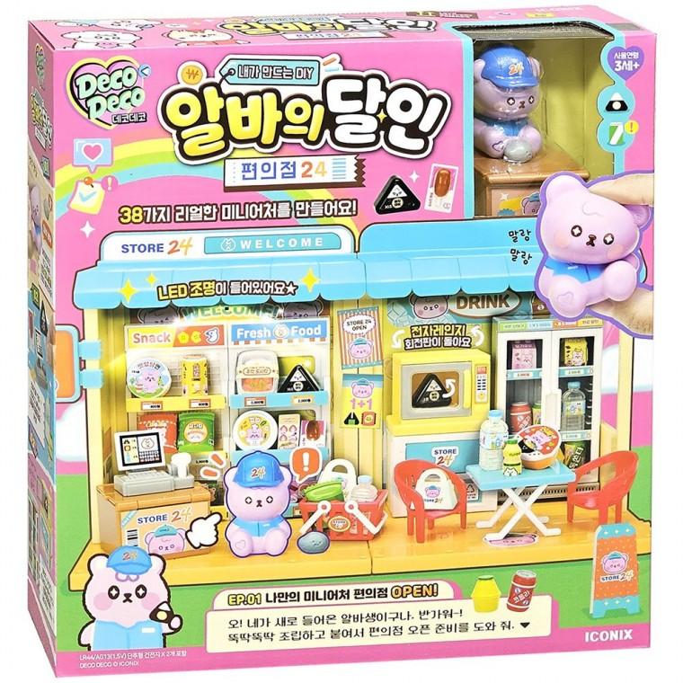 데코데코 편의점 역할 소꿉놀이 어린이 캐릭터 인형 장난감 선물
