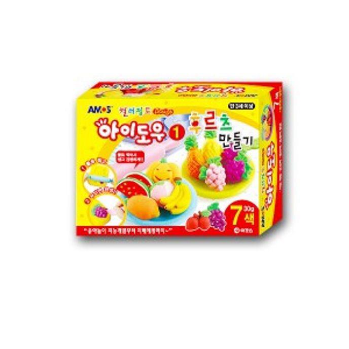 어린이 장난감 후르츠 만들기 컬러 점토 미술 놀이