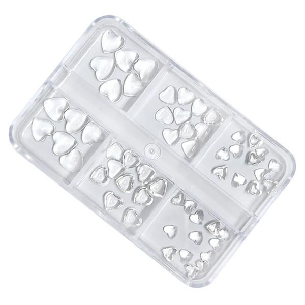 통통하트 스톤세트 60p 유리네일스톤 투명스톤
