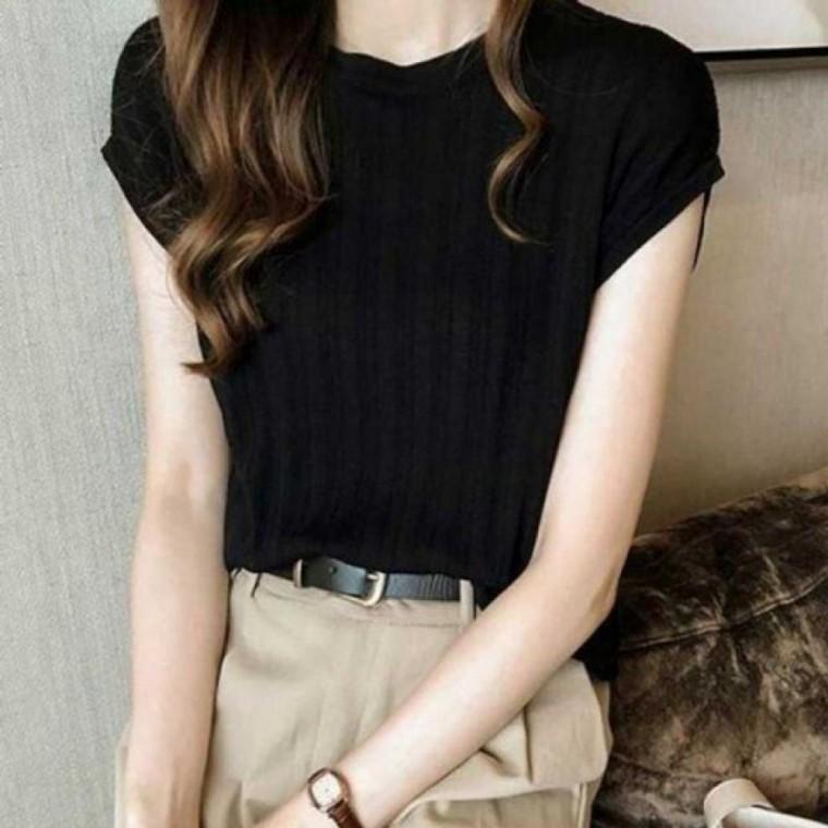 여름데일리룩 여름 니트 레이어드티 나시 여름여자니 여성나시티 이너니트나시 반팔나시 여름 여자니트