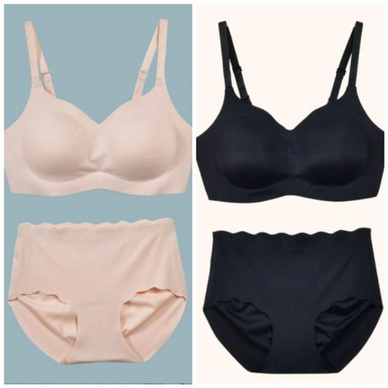 노와이어 브라팬티세트 쿨브라 여름브레지어 메쉬브라 여름브라자 여름용브래지어 편한 여름 여성 쿨