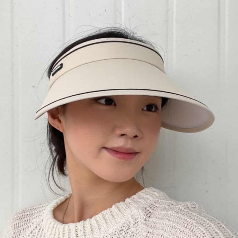 돌돌이 썬캡 베이지 여성썬캡 여성여름모자 등산모자 골프모자 여성여름썬캡모자 여성여름골프모자 여성여