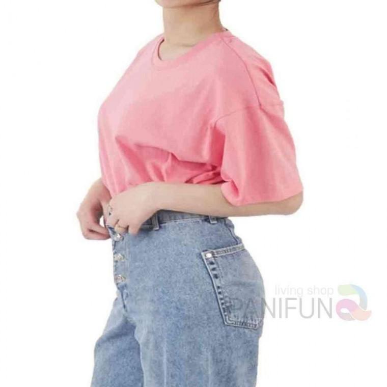 민무늬 반팔 핑크 여성용 여성라운드티 여자반팔 여자여름티 여름반팔티 여성여름티셔츠 셔츠 민무늬 여자