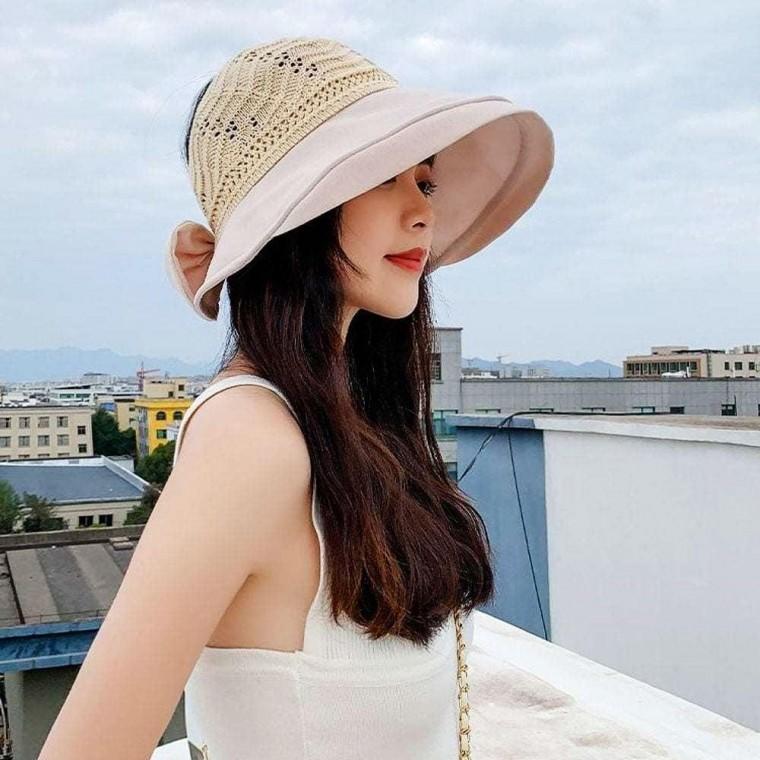 베이지 미치 벙거지 여자여름모자 여름버킷햇 여성 챙 넓은 여행 모자 여자 버킷햇 여성 여름 사파리 모자
