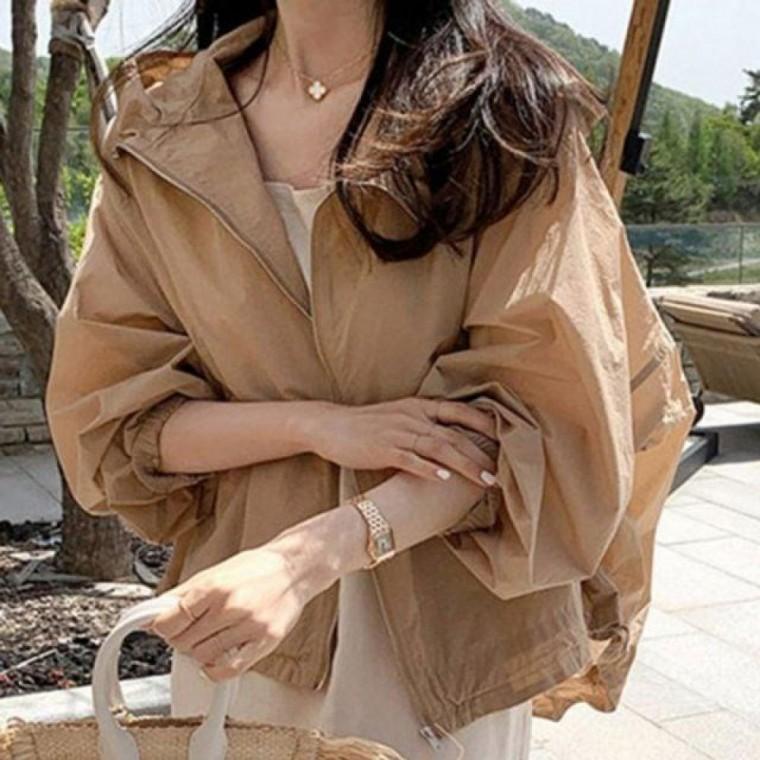 후드 집업 여름 여름바람막이 바람막이 비치는 여름야 숏야상 여름 바람막이 야상점퍼