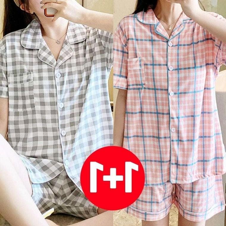 여름 그레이 애프리콧 세트 여름잠옷 여성잠옷 여성 2개 잠옷 여름 세트 여자 반바지 여성 잠옷