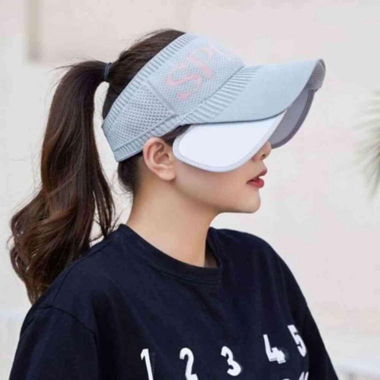 헌군 여성용 썬캡 그레이 골프여름모자 여름골프모자 여름여성모자 여성 햇빛가리개 선캡 여자