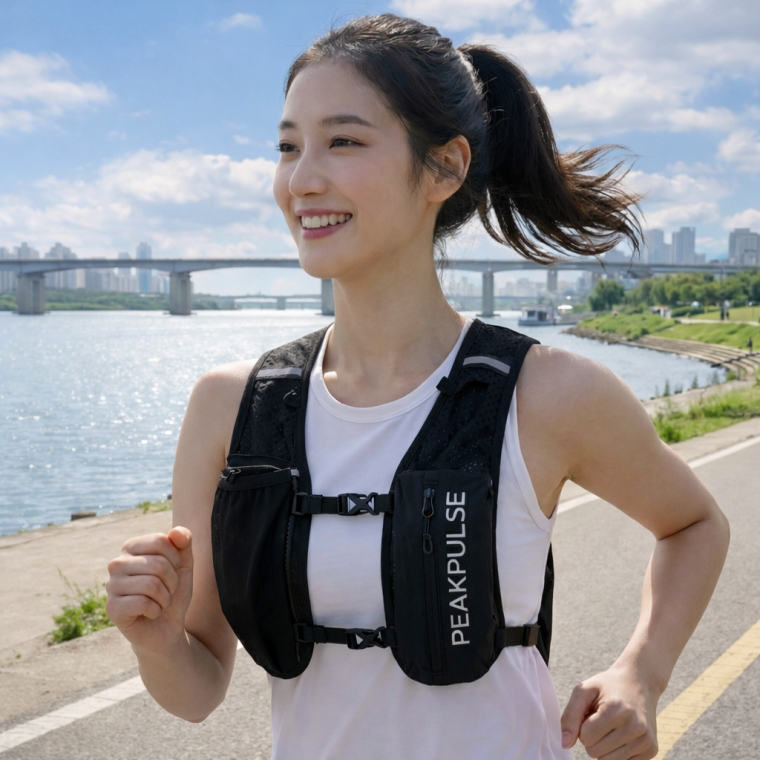 러닝조끼 트레일러닝 베스트 초경량 등산가방 조깅 마라톤 조끼 물통보관 남녀공용