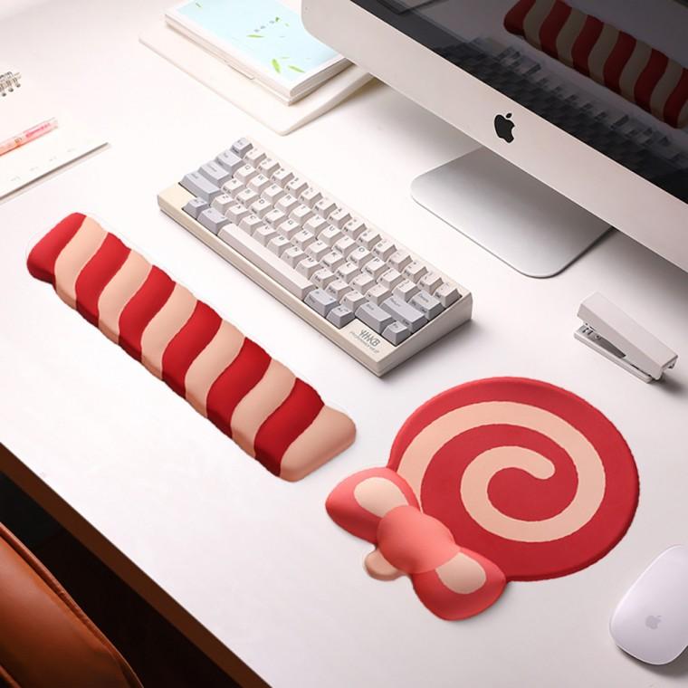 [스포트라이트] 롤리팝 Lollipop 손목보호 캐릭터 손목받침대 체리크림 2in1 세트