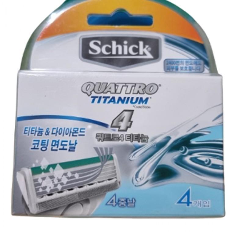 쉬크 쿼트로 티타늄 4중날 4입