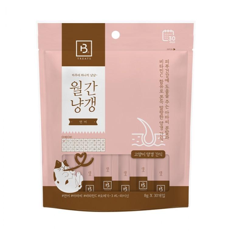 브리더랩 월간냥갱 [연어] 30개입 고양이간식